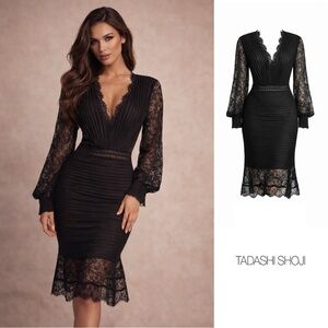 NEW Tadashi Shoji SULLIVAN BISHOP SLEEVE DRESS